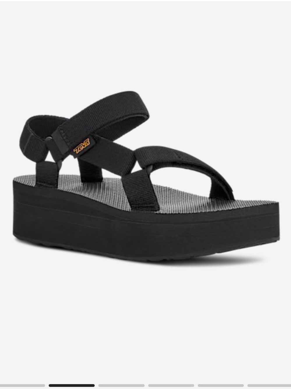 Teva Flatform Universal Sandal - Black Platform Sport Sandal with Straps